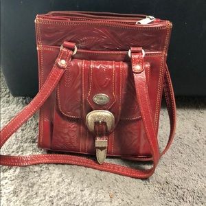 American West Red Leather Purse